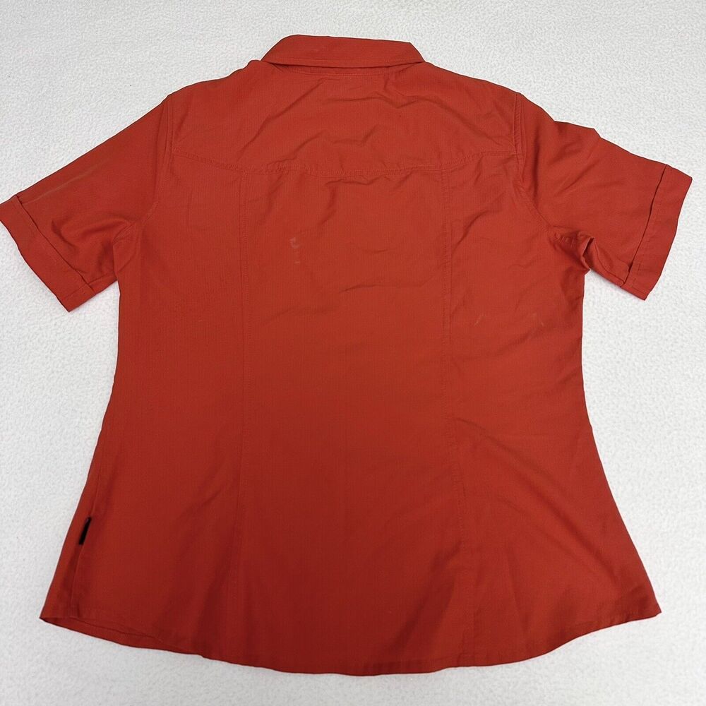 Patagonia Womens Sol Patrol Shirt Sz 12 Fly Fishing Orange Short Sleeve Vintage - Picture 3 of 8